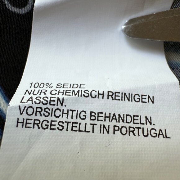 Peter Pilotto Size 8 Black Geometric Silk Short Sleeve Mini Shift Dress - Picture 7 of 16